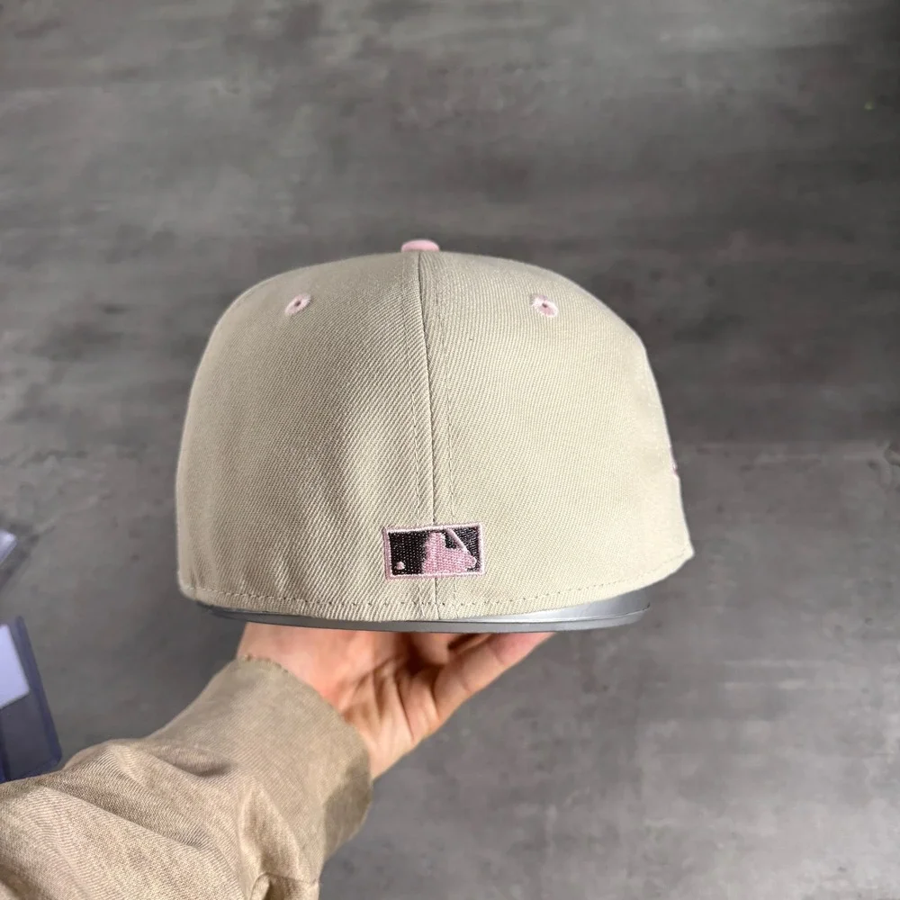 Hat Club Arizona‎ Diamondbacks New Era Cap 7 1/8 Stone Tan Pink UV Side Patch